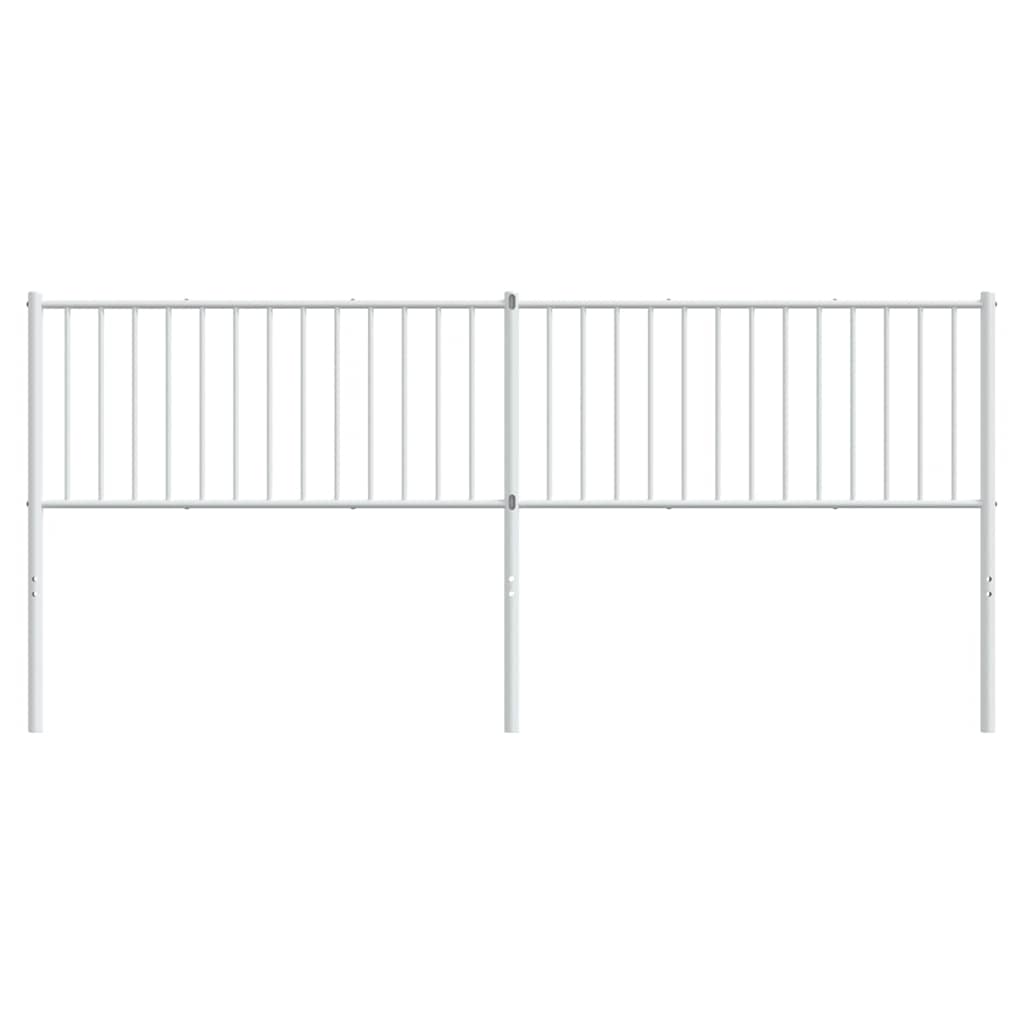 udskiftningsgavl 200 cm metal hvid