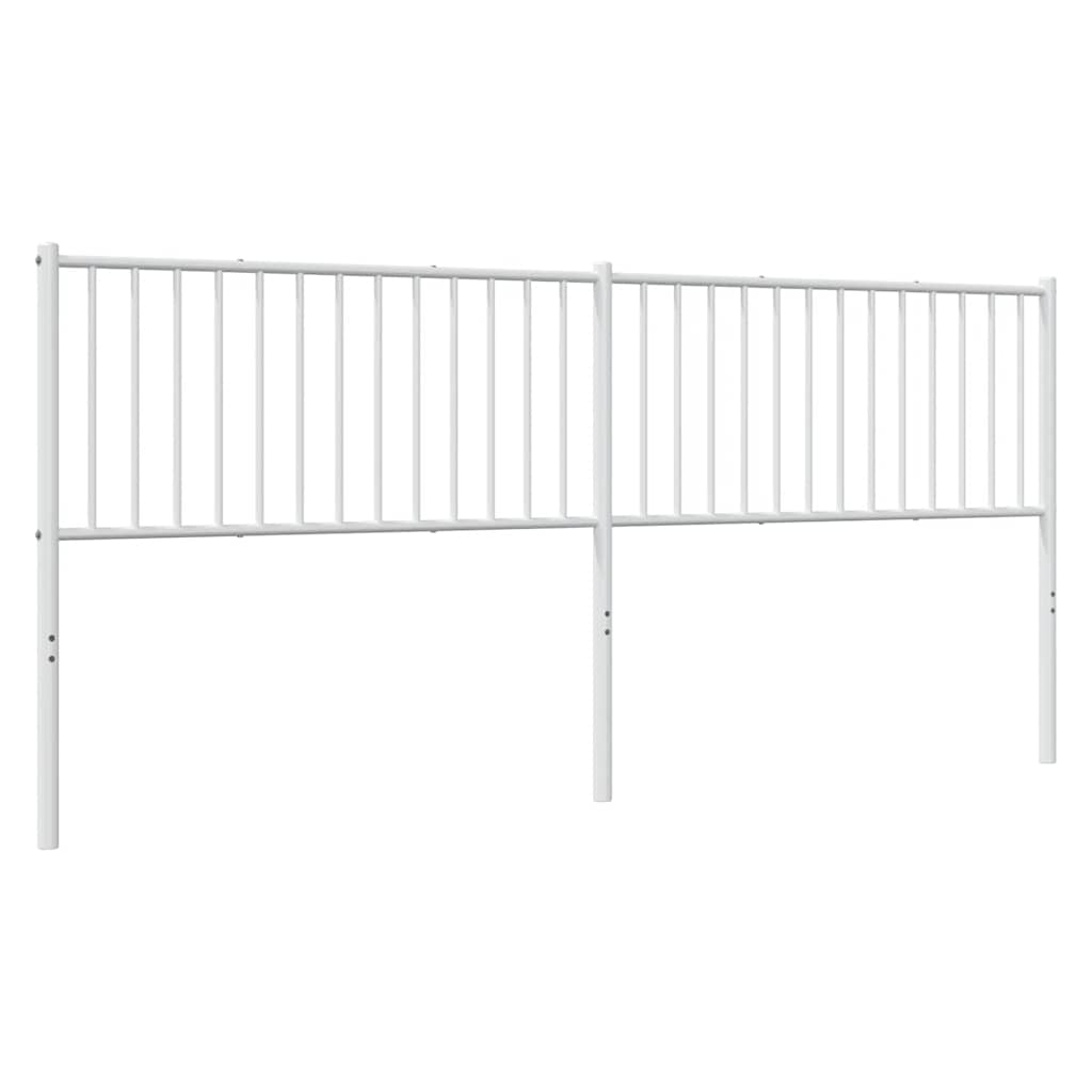 udskiftningsgavl 200 cm metal hvid
