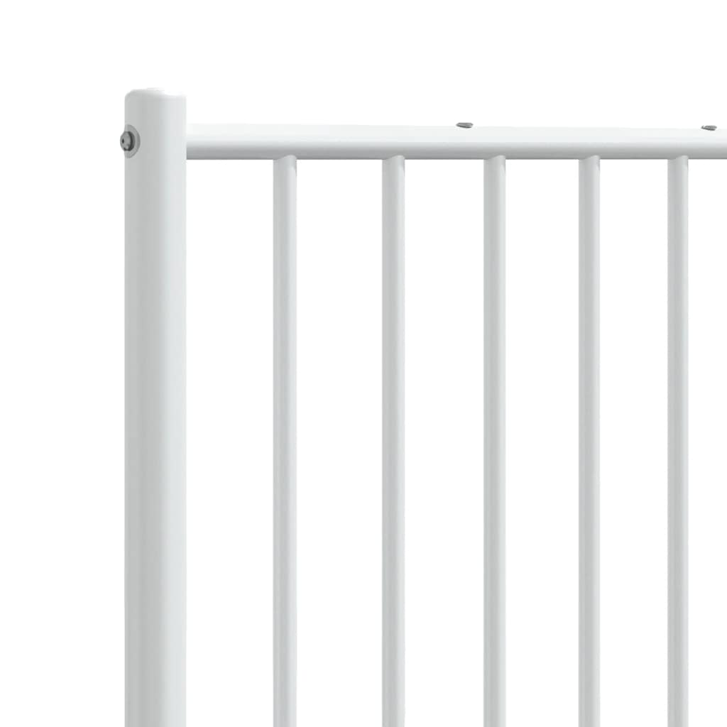 udskiftningsgavl 200 cm metal hvid