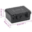 transportabel flightcase 24x19x11 cm PP sort