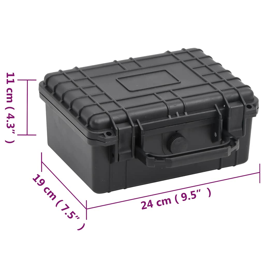transportabel flightcase 24x19x11 cm PP sort