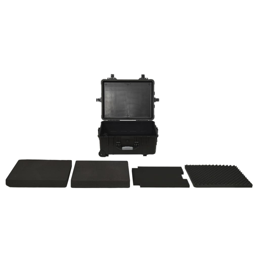 flightcase med hjul 58x45x27 cm PP sort