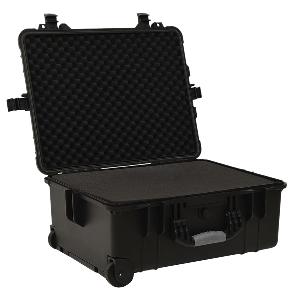 flightcase med hjul 58x45x27 cm PP sort