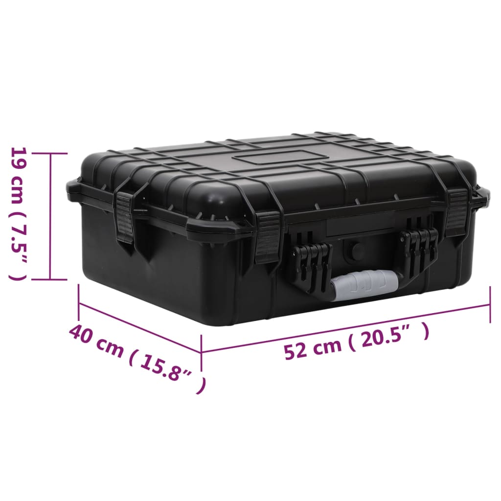 transportabel flightcase 52x40x19 cm PP sort