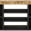 tv-bord 100x33x46 cm massivt mangotræ og konstrueret træ