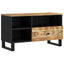 tv-bord 80x33x46 cm massivt mangotræ og konstrueret træ