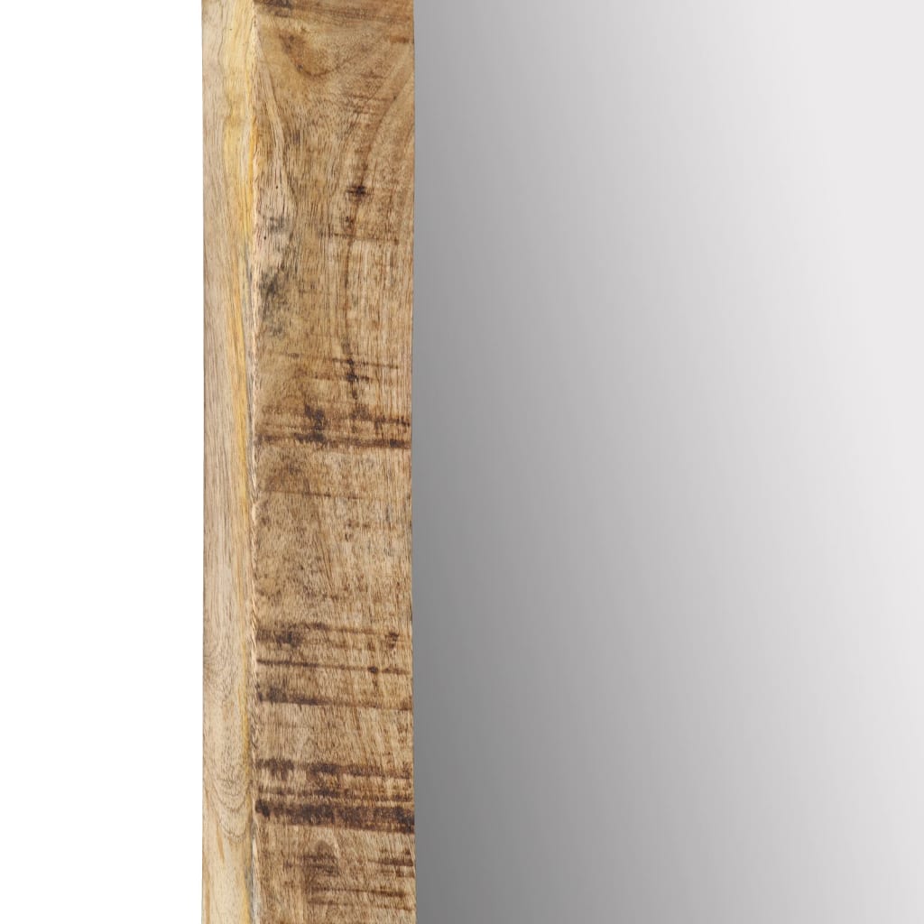 spejl 70x50 cm massivt mangotræ og glas