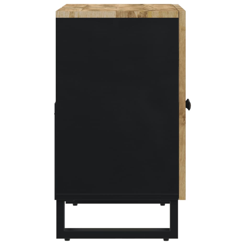 vaskeskab 62x33x58 cm massivt mangotræ og konstrueret træ