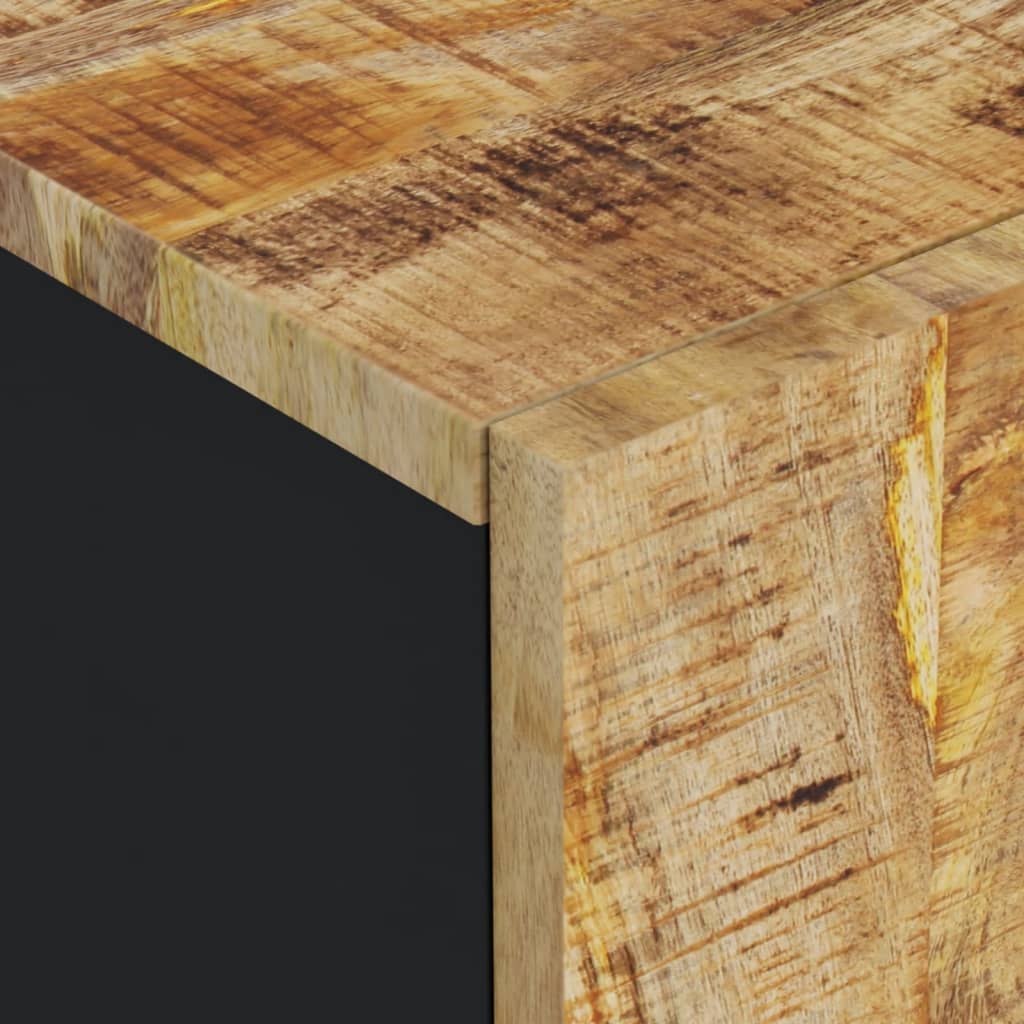 vaskeskab 62x33x58 cm massivt mangotræ og konstrueret træ
