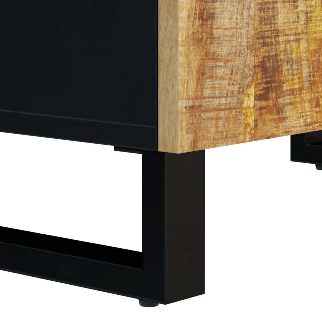 vaskeskab 62x33x58 cm massivt mangotræ og konstrueret træ