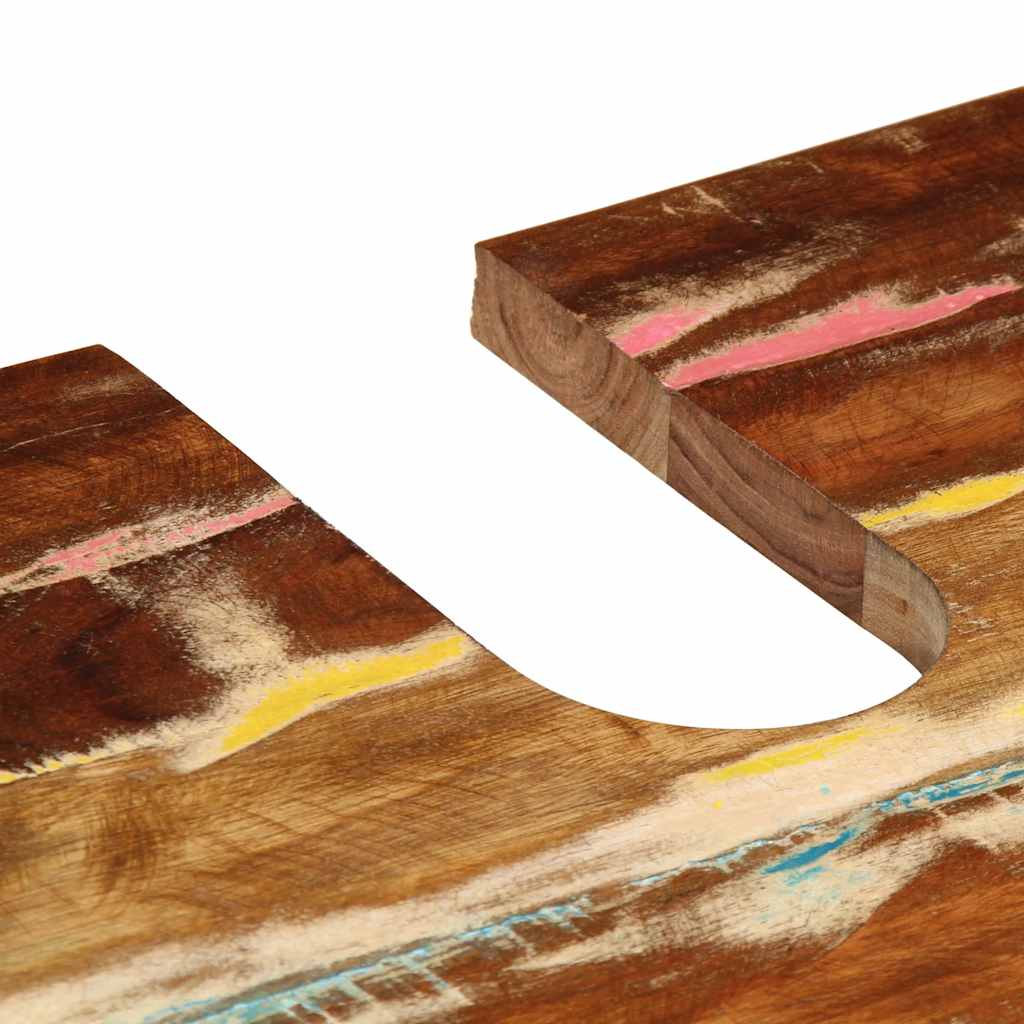 vaskeskab 62x33x58 cm massivt genbrugstræ og konstrueret træ
