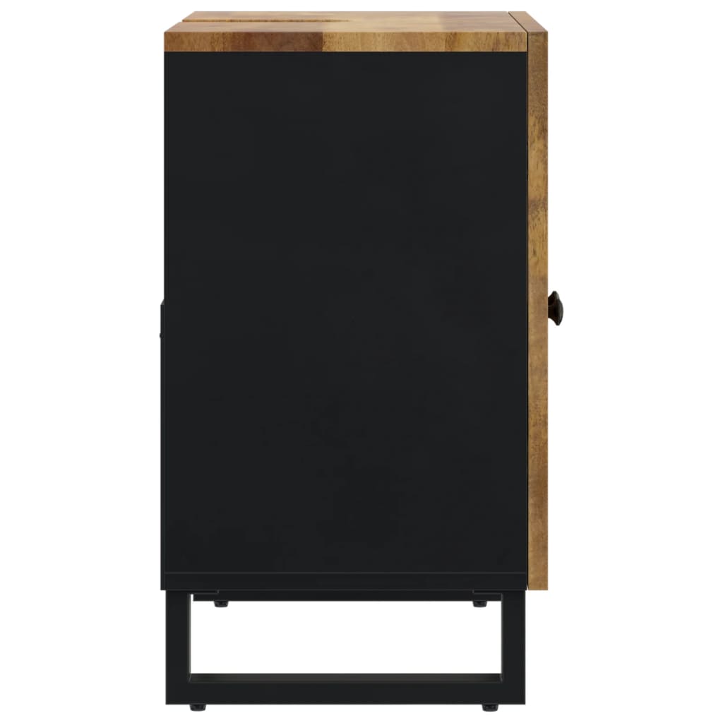 vaskeskab 62x33x58 cm massivt mangotræ og konstrueret træ
