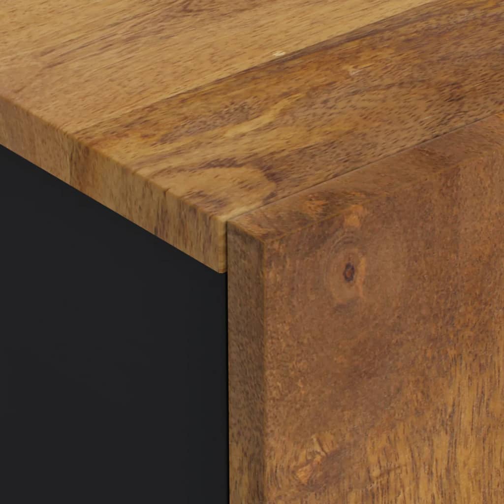 vaskeskab 62x33x58 cm massivt mangotræ og konstrueret træ