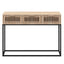 konsolbord 105x30x75 cm konstrueret træ og jern