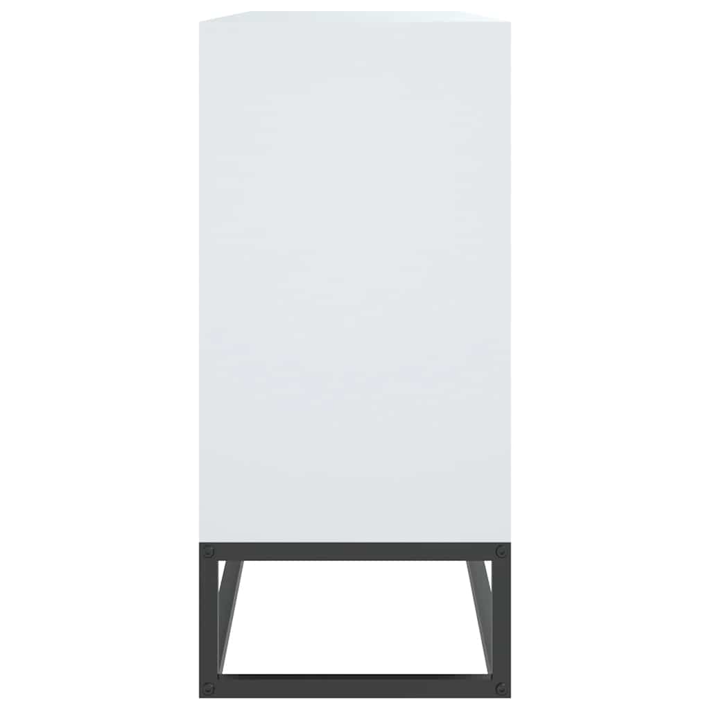 skænk 105x30x65 cm konstrueret træ hvid