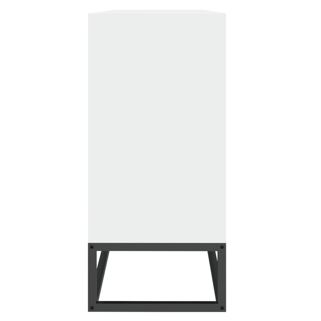 skænk 105x30x65 cm konstrueret træ hvid