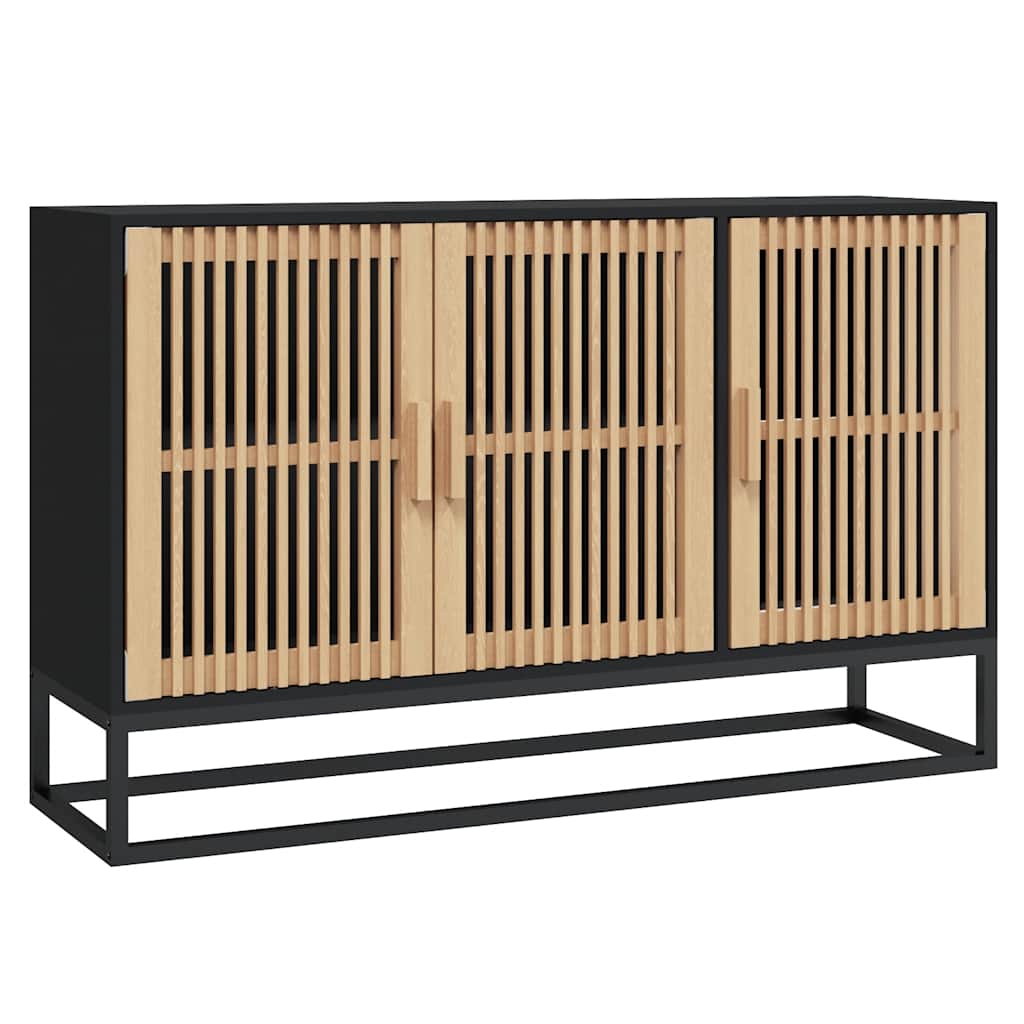 skænk 105x30x65 cm konstrueret træ sort