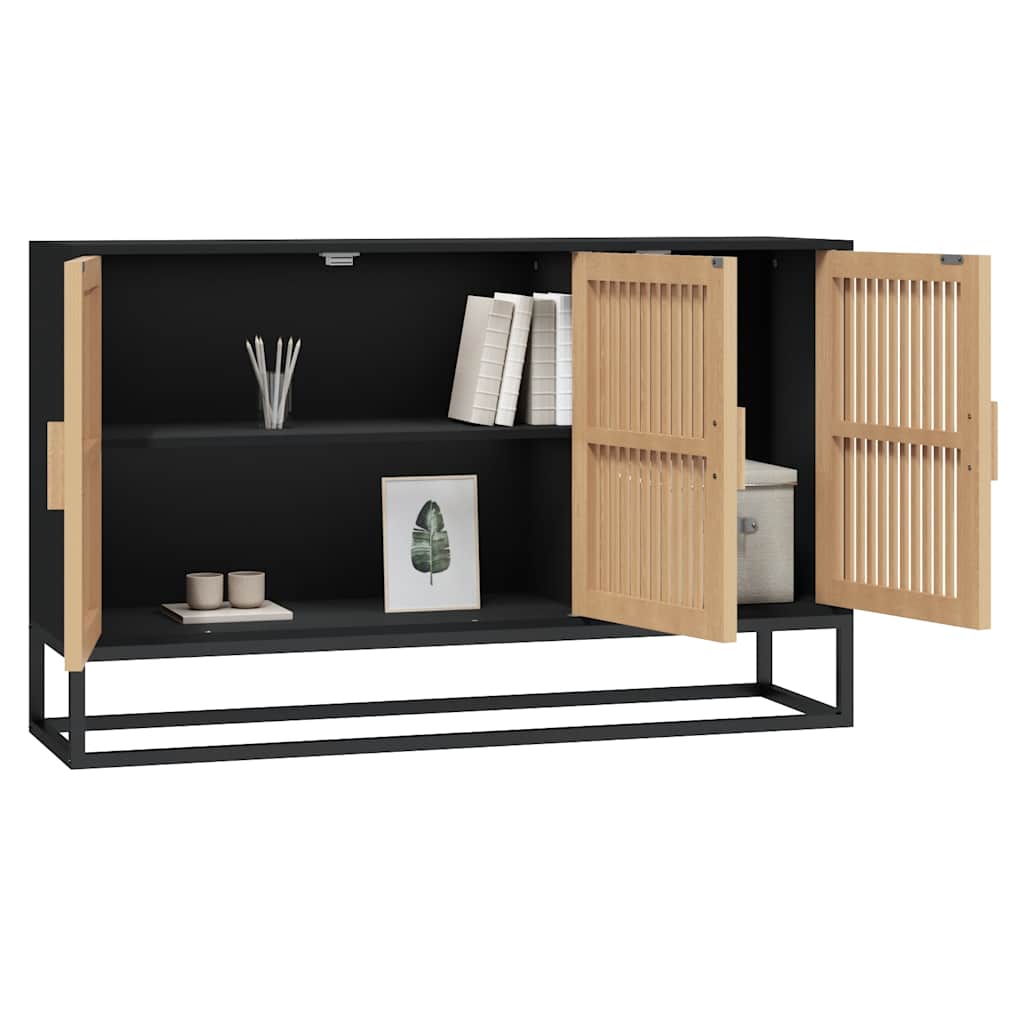 skænk 105x30x65 cm konstrueret træ sort