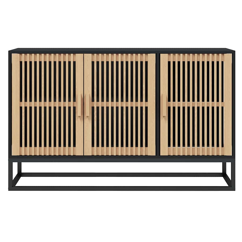 skænk 105x30x65 cm konstrueret træ sort