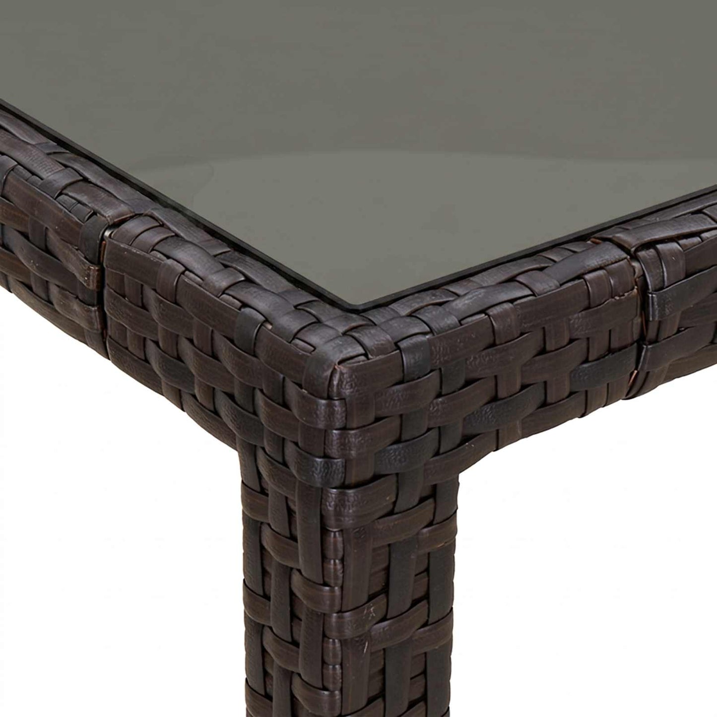 Havemøbel Bord Brun 90 x 90 x 75 cm polyrattan