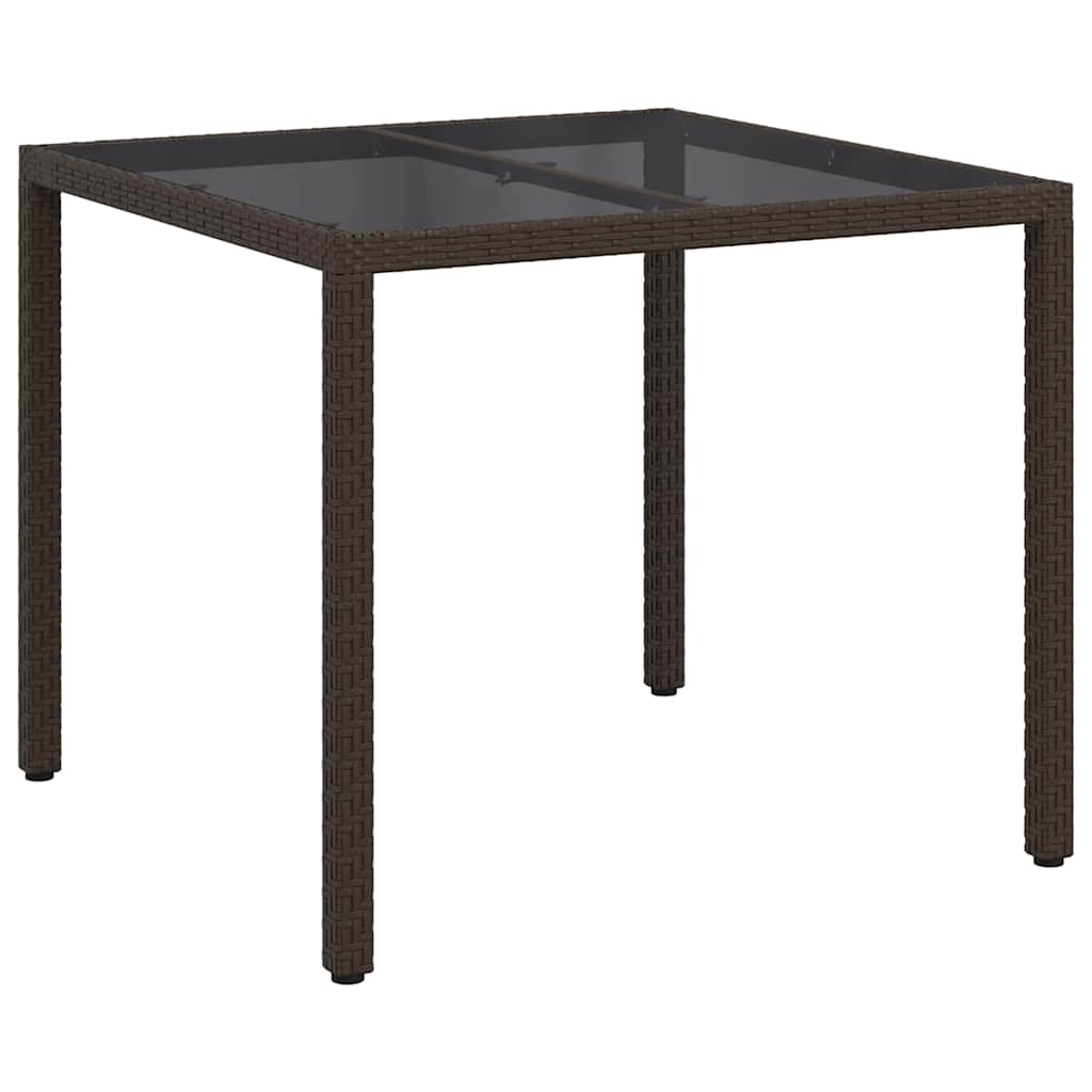 Havemøbel Bord Brun 90 x 90 x 75 cm polyrattan