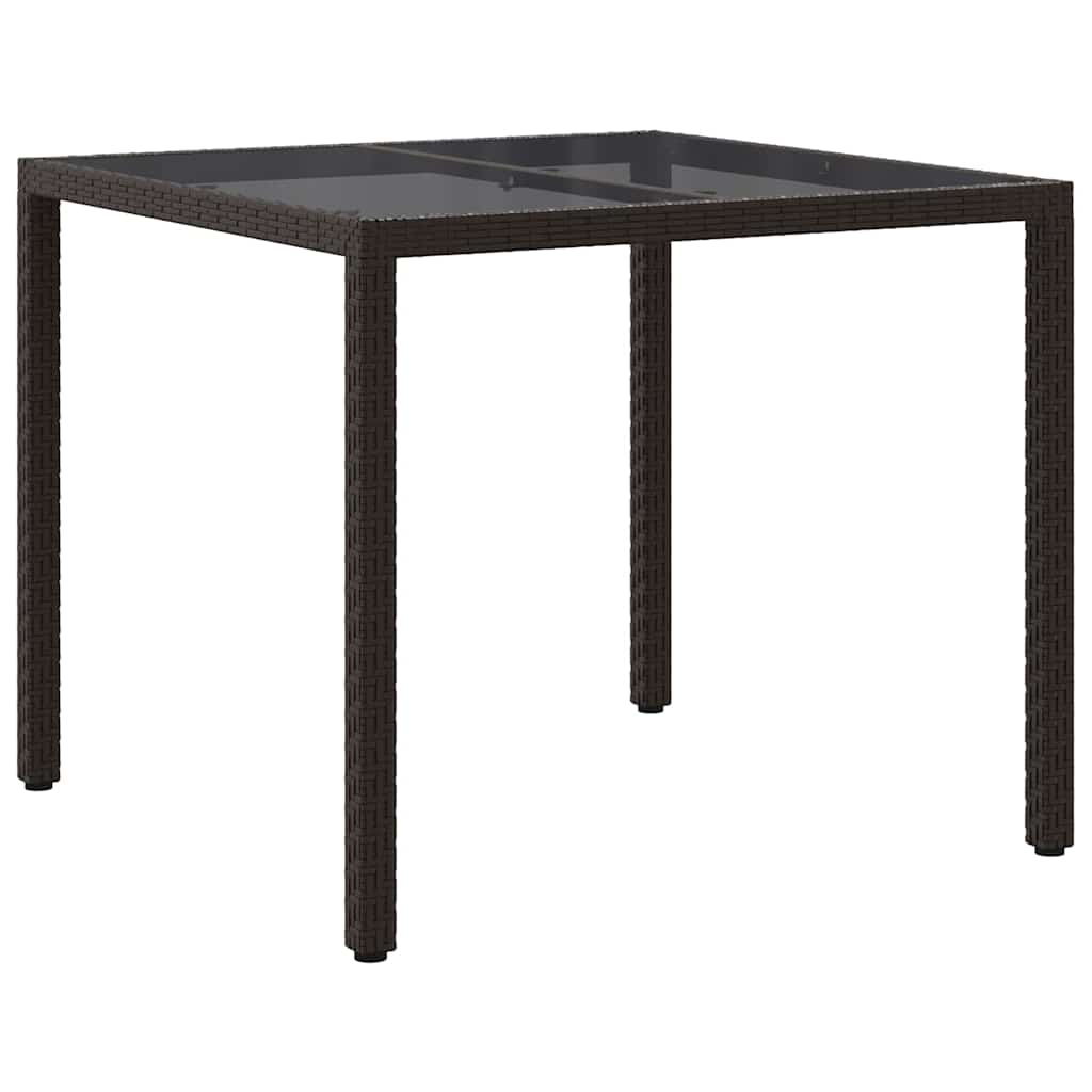 Havemøbel Bord Brun 90 x 90 x 75 cm polyrattan