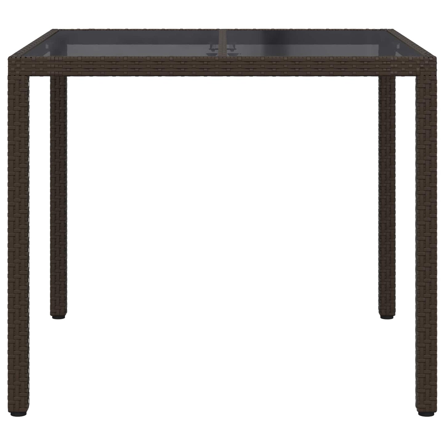 Havemøbel Bord Brun 90 x 90 x 75 cm polyrattan