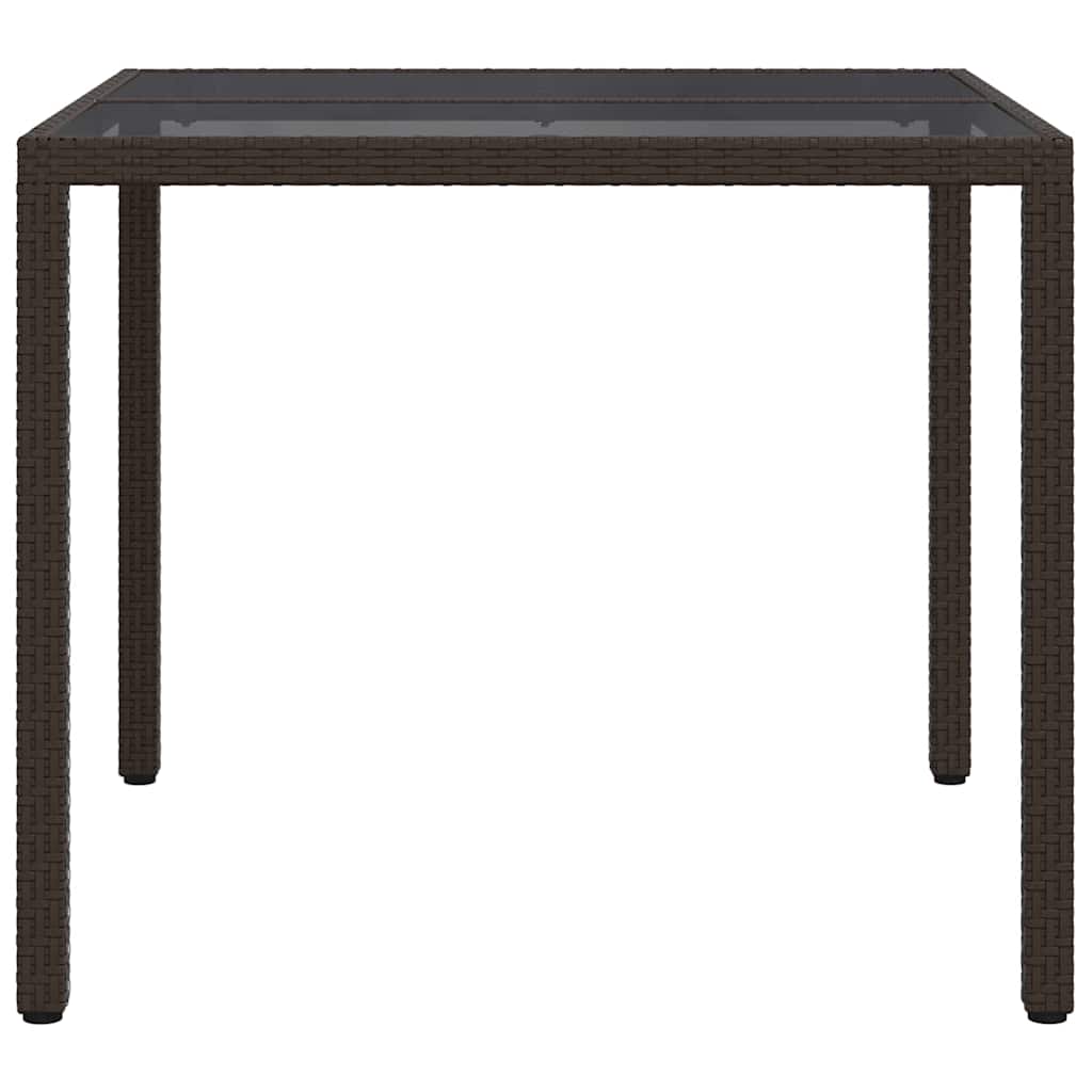 Havemøbel Bord Brun 90 x 90 x 75 cm polyrattan
