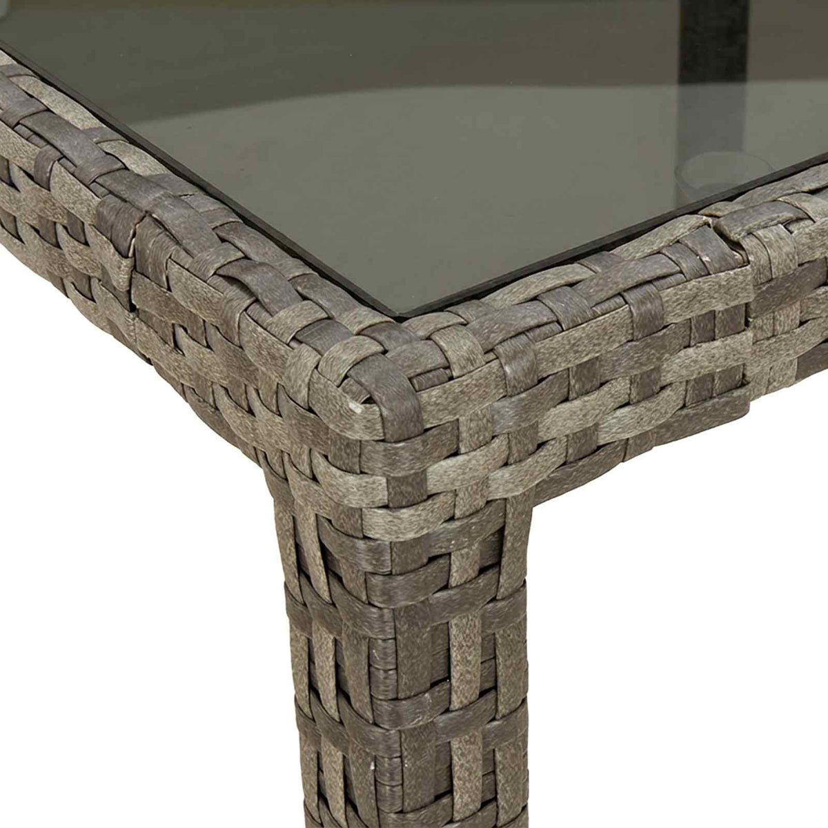 Havemøbel Bord Grå 90 x 90 x 75 cm polyrattan