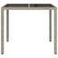 Havemøbel Bord Grå 90 x 90 x 75 cm polyrattan