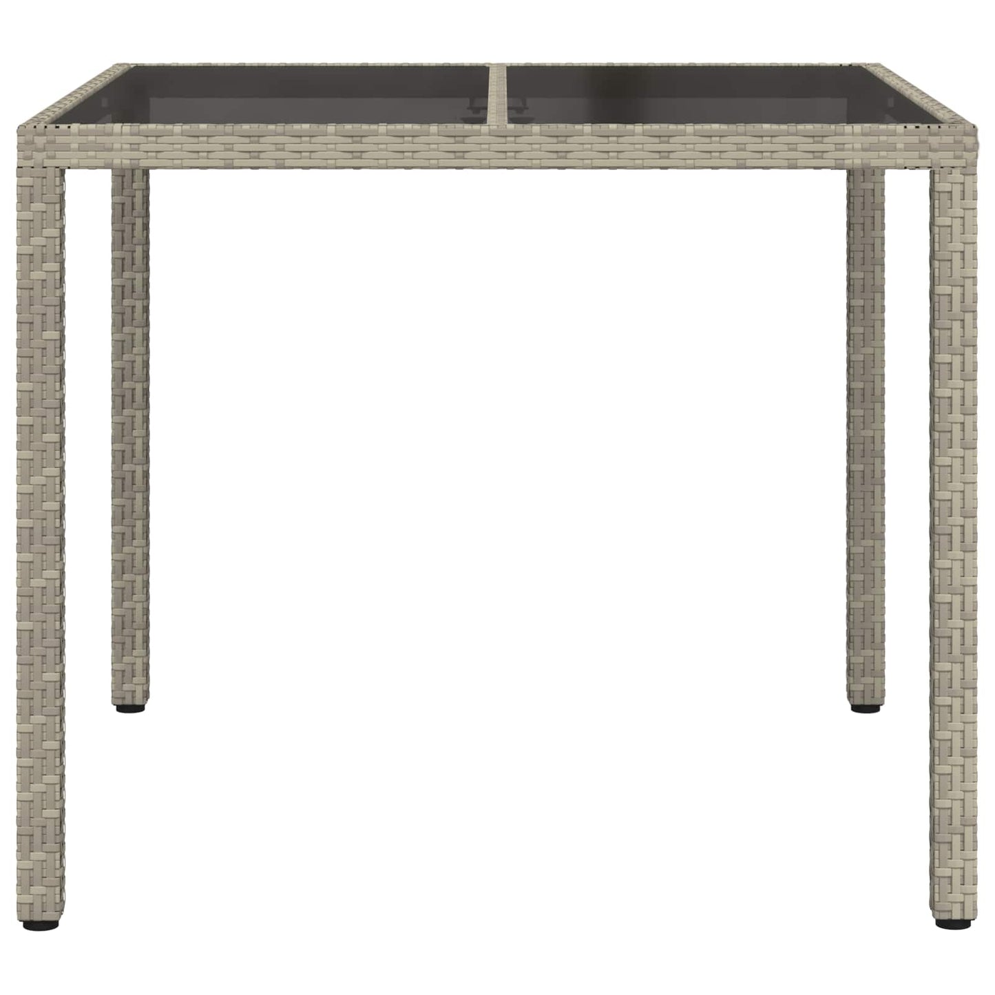 Havemøbel Bord Grå 90 x 90 x 75 cm polyrattan