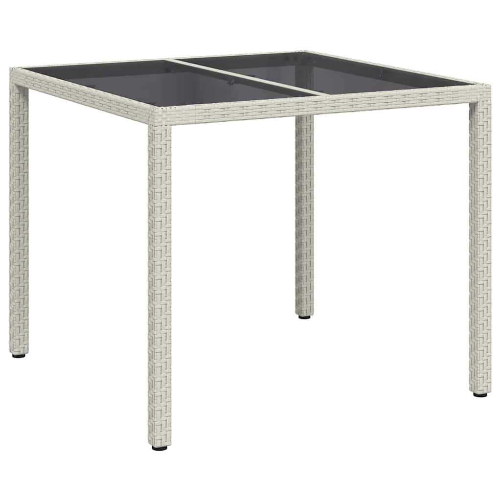 Havemøbel Bord Hvid 90 x 90 x 75 cm polyrattan