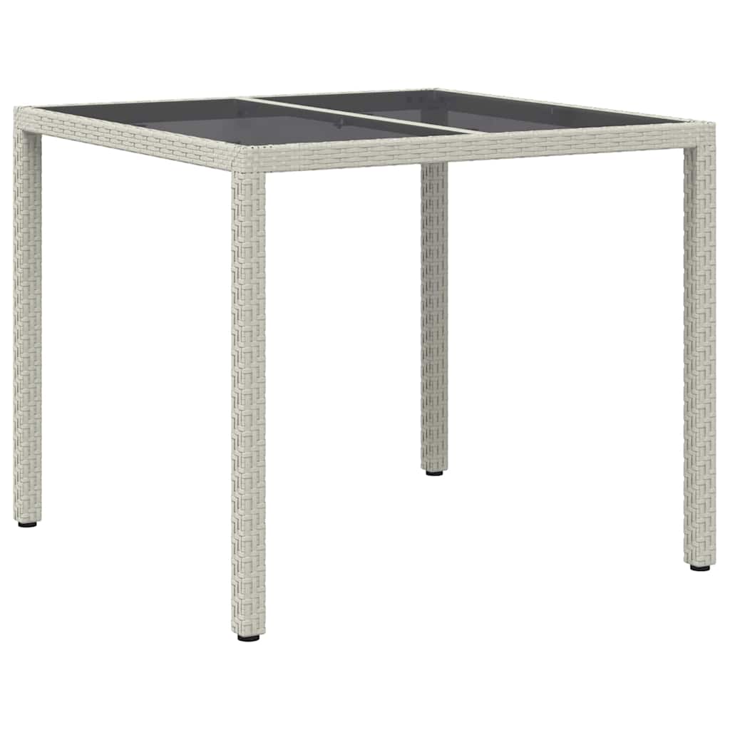 Havemøbel Bord Hvid 90 x 90 x 75 cm polyrattan