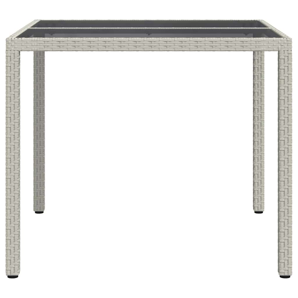 Havemøbel Bord Hvid 90 x 90 x 75 cm polyrattan