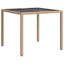 Havemøbel Bord Beige 90 x 90 x 75 cm polyrattan