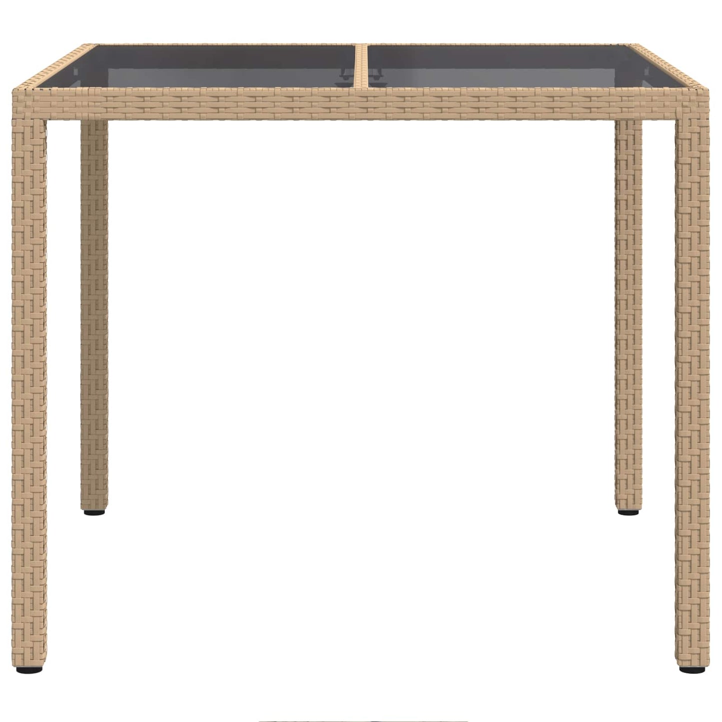 Havemøbel Bord Beige 90 x 90 x 75 cm polyrattan