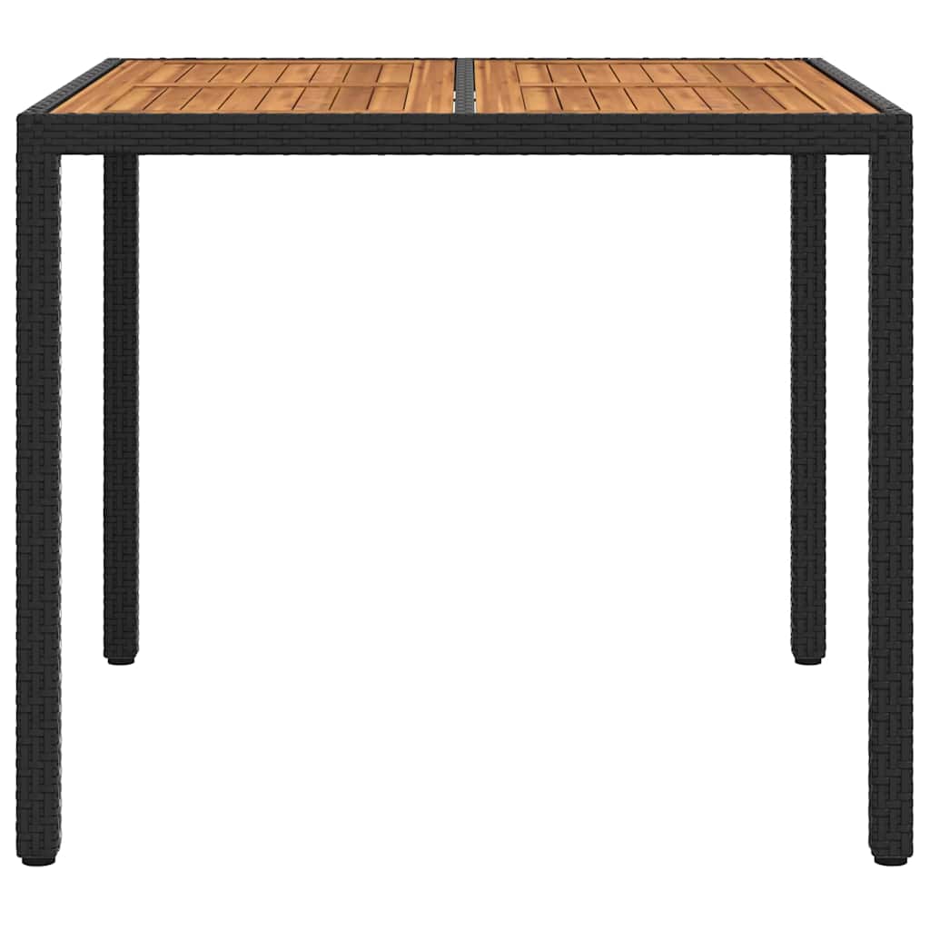 Havemøbel Bord Sort 90 x 90 x 75 cm polyrattan
