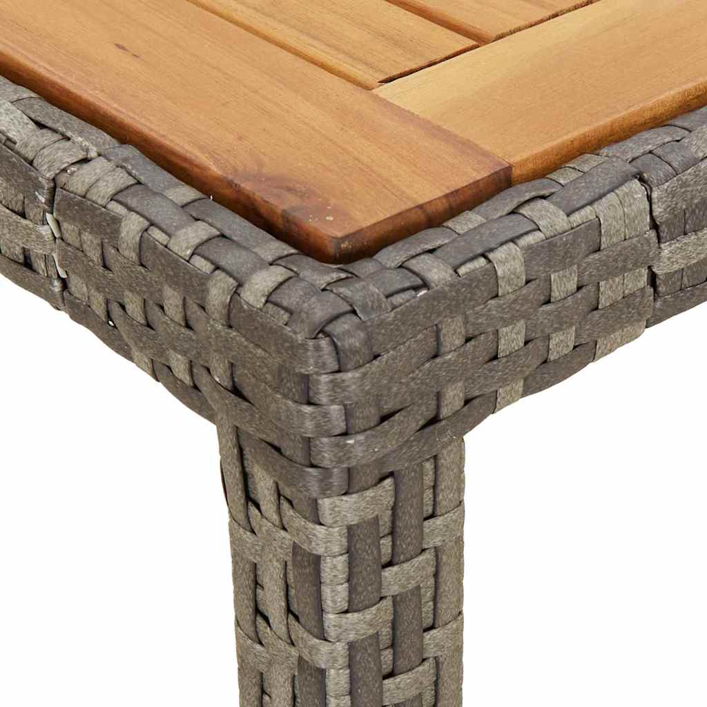 Havemøbel Bord Grå 90 x 90 x 75 cm polyrattan