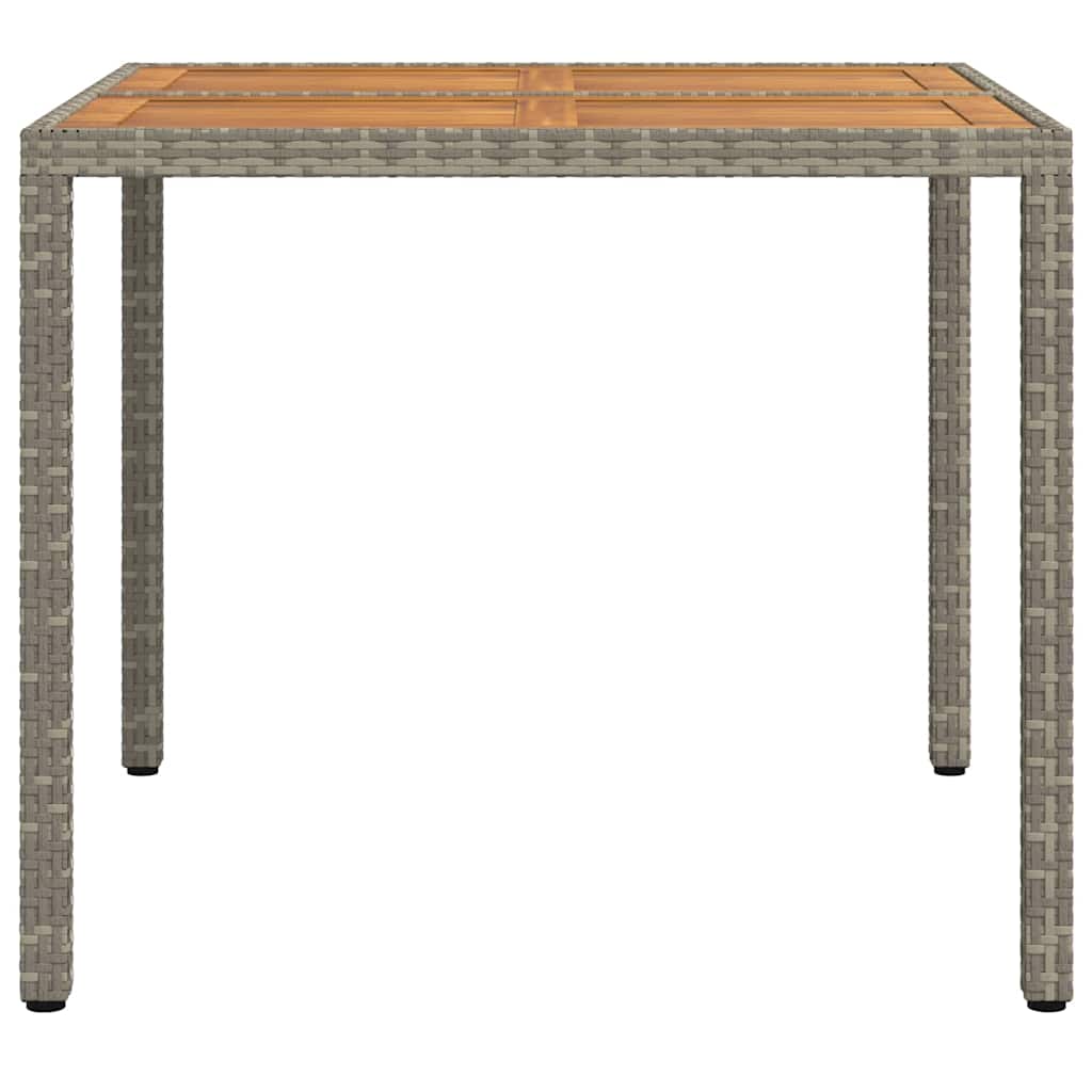 Havemøbel Bord Grå 90 x 90 x 75 cm polyrattan