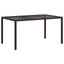Havemøbel Bord Brun 150 x 90 x 75 cm polyrattan