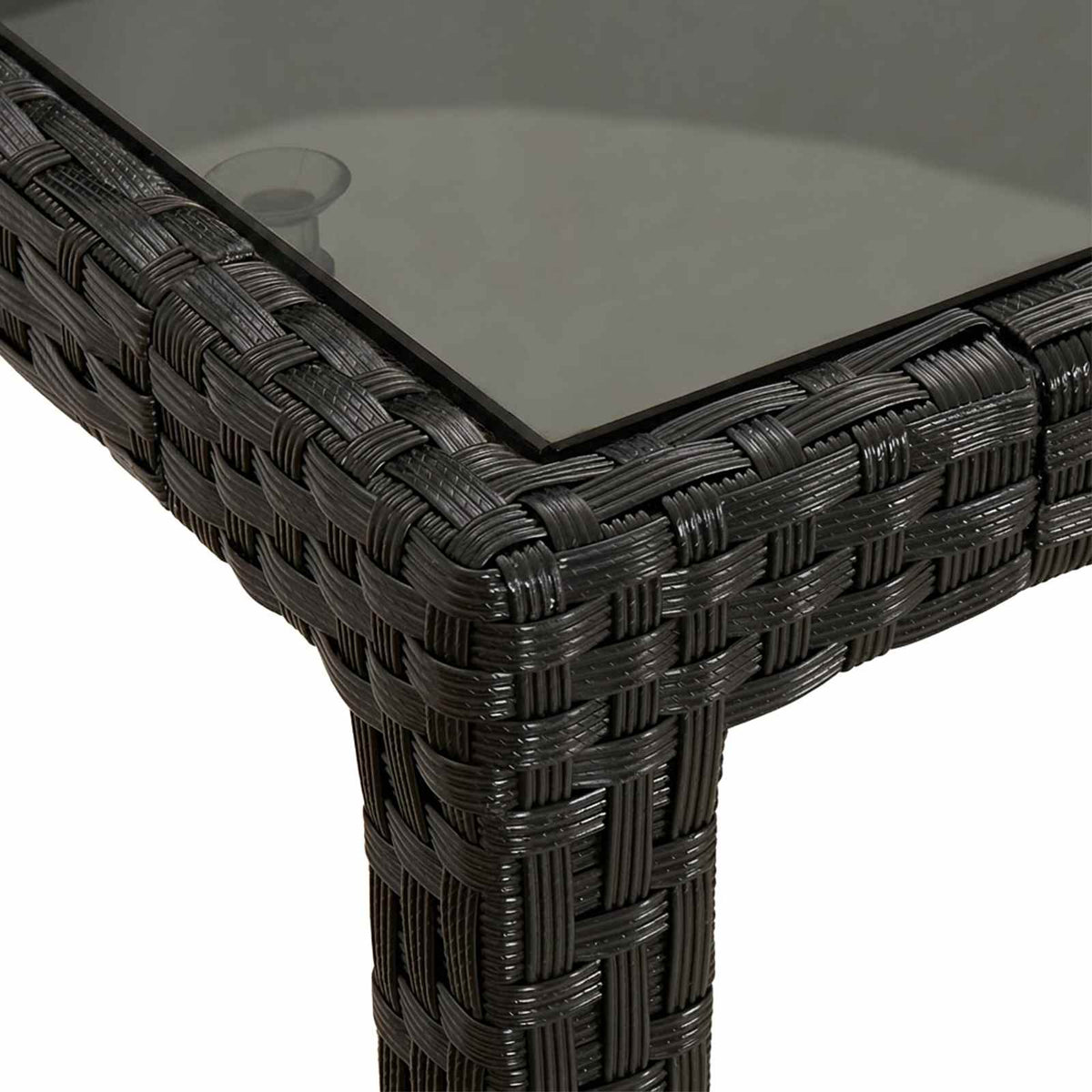 Havemøbel Bord Sort 150 x 90 x 75 cm polyrattan