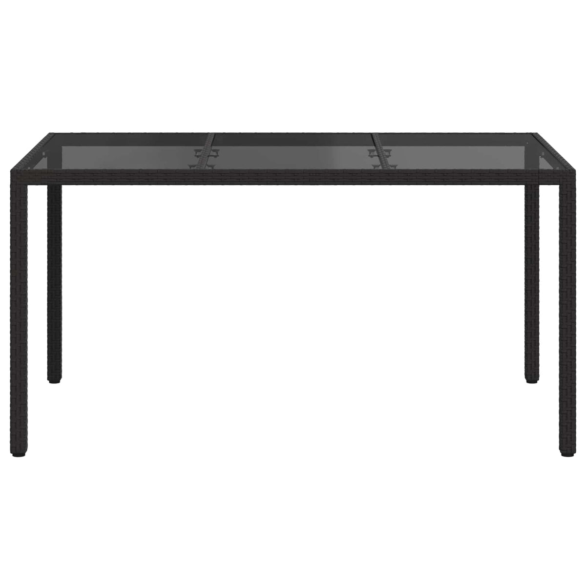 Havemøbel Bord Sort 150 x 90 x 75 cm polyrattan
