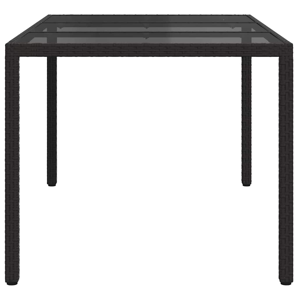 Havemøbel Bord Sort 150 x 90 x 75 cm polyrattan