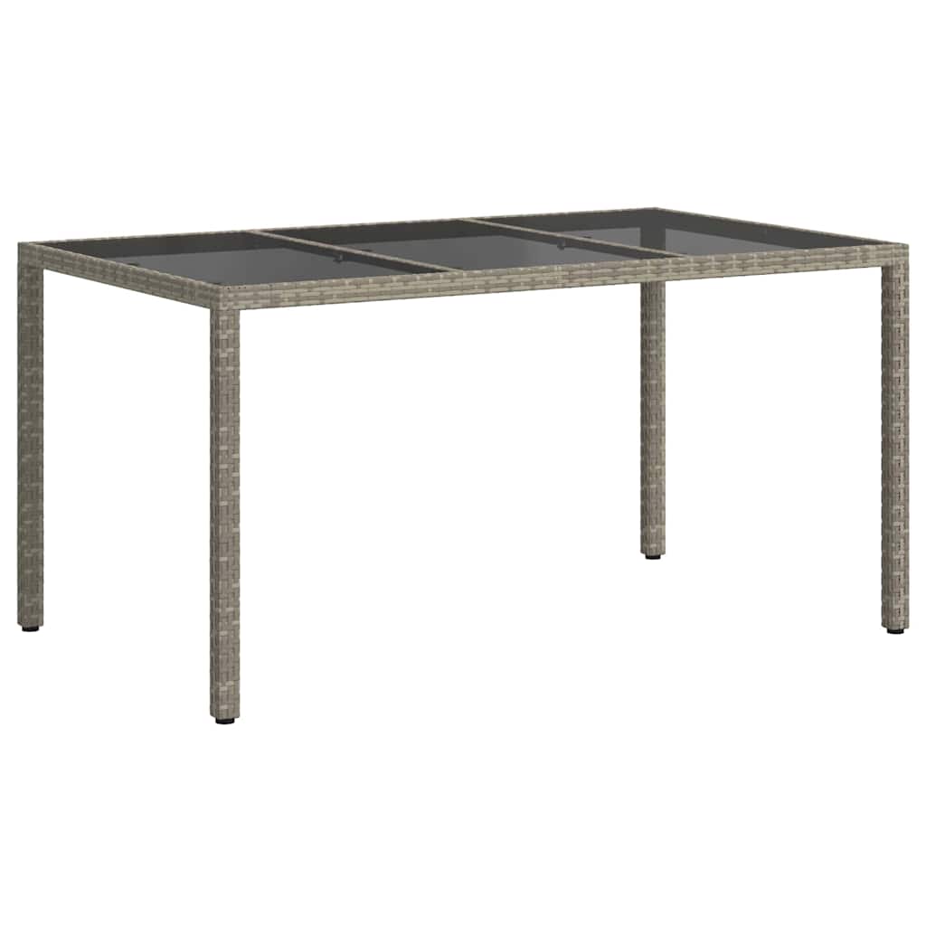 Havemøbel Bord Grå 150 x 90 x 75 cm polyrattan