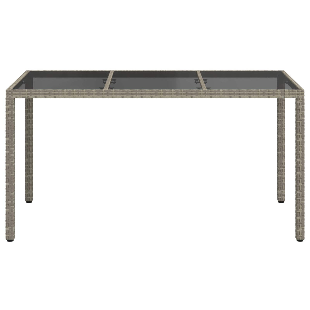 Havemøbel Bord Grå 150 x 90 x 75 cm polyrattan