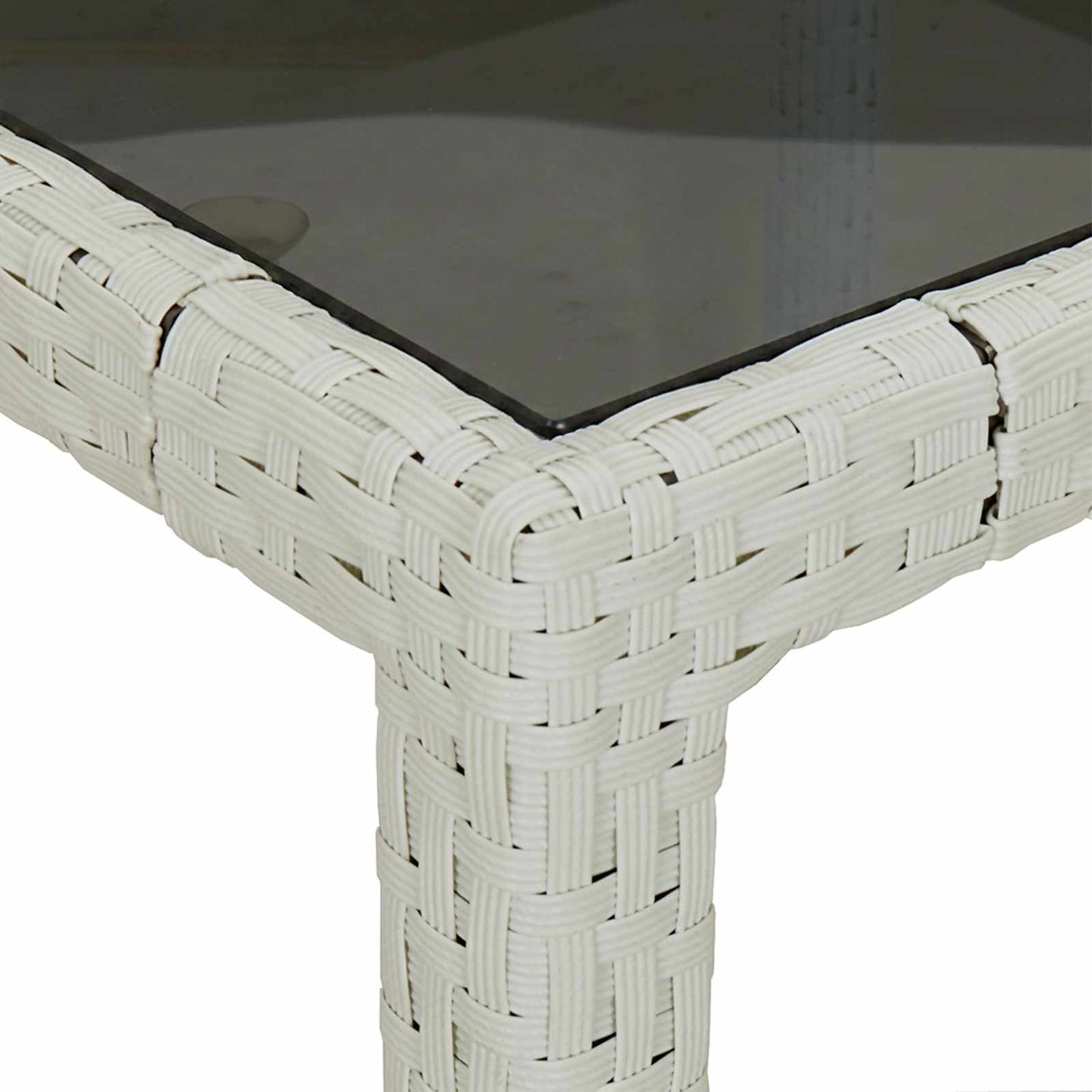 Havemøbel Bord Hvid 150 x 90 x 75 cm polyrattan