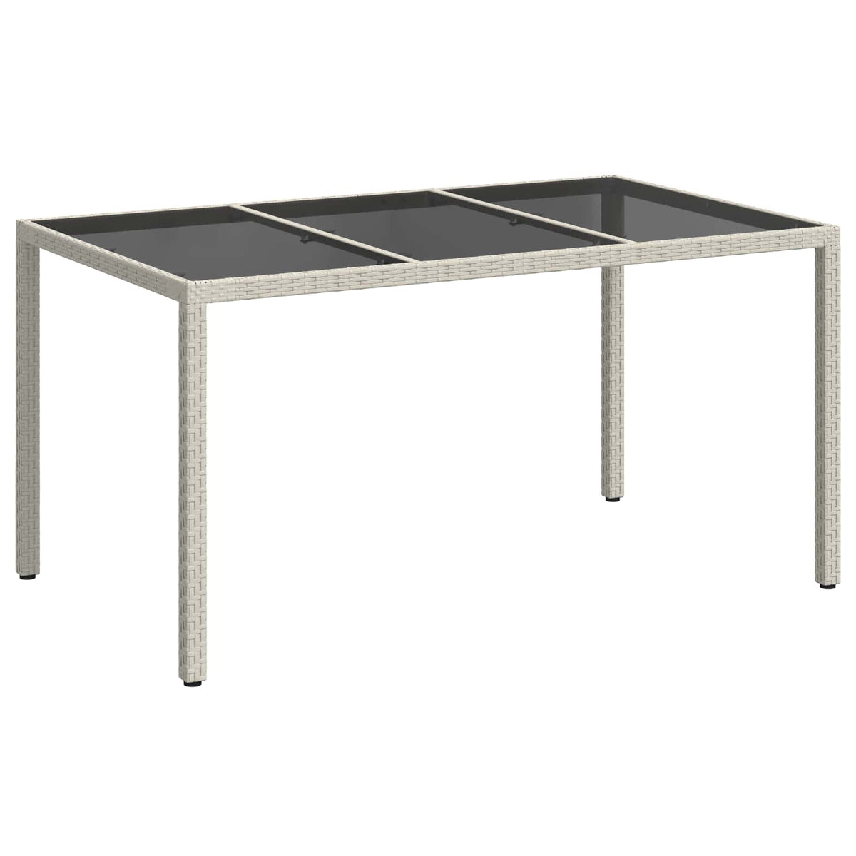 Havemøbel Bord Hvid 150 x 90 x 75 cm polyrattan