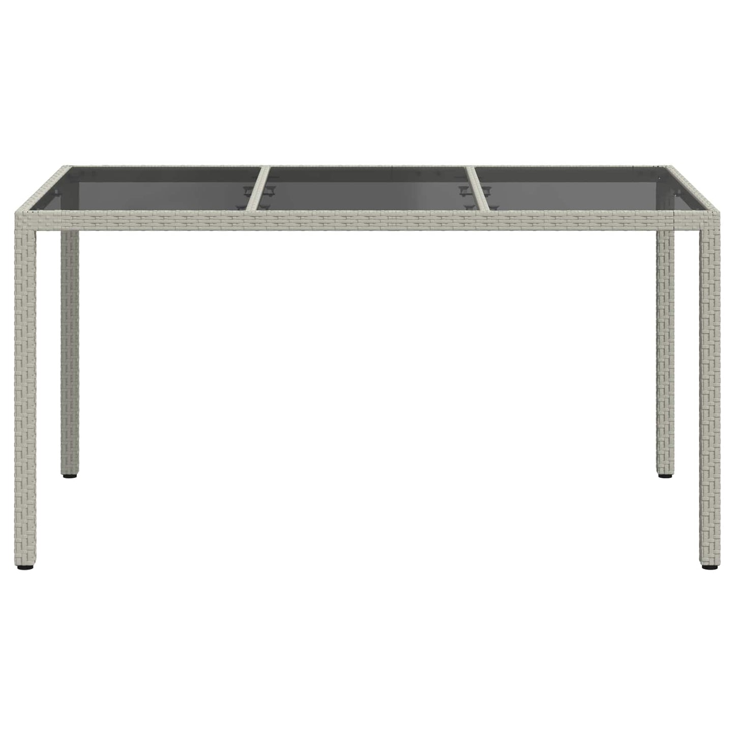 Havemøbel Bord Hvid 150 x 90 x 75 cm polyrattan
