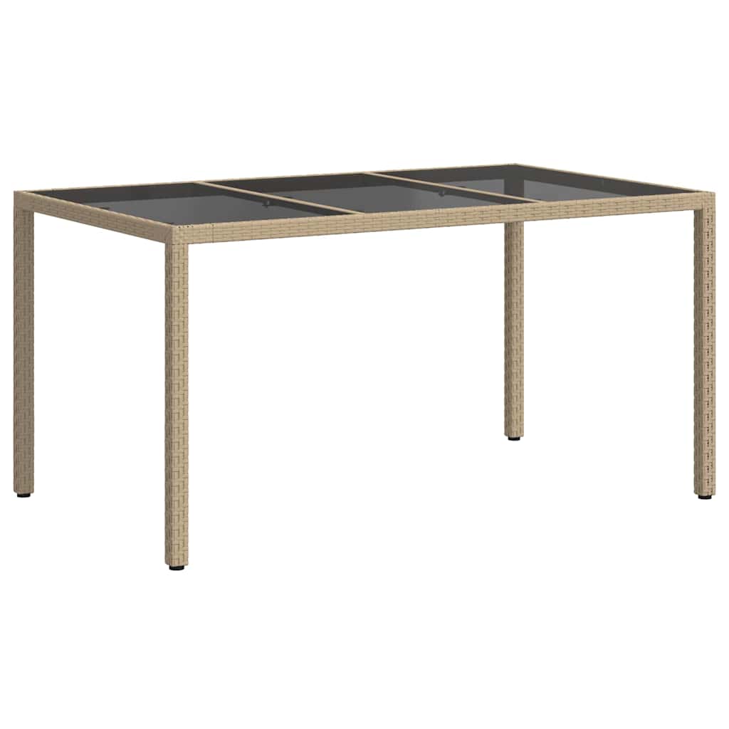 Havemøbel Bord Beige 150 x 90 x 75 cm polyrattan