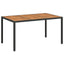 Havemøbel Bord Sort 150 x 90 x 75 cm polyrattan